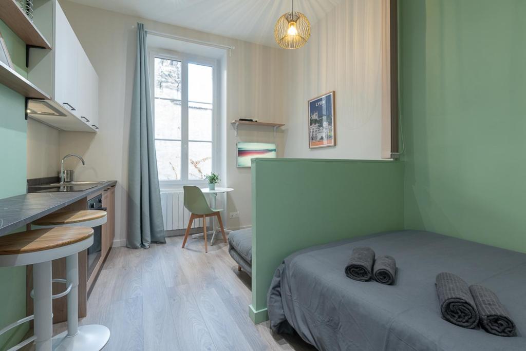 Studio Part Dieu - Cozy - Wifi Fibre Apartment Lyon Luaran gambar